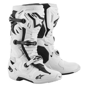 Alpinestars Tech 10 Supervented Motorradstiefel Perforiert Weiß
