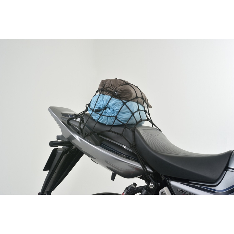 Flexibles Motorrad-Gepäcknetz mit Kunststoffhaken Daytona 30 x 30 cm schwarz