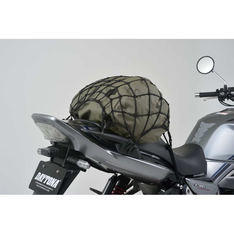 Flexibles Motorrad-Gepäcknetz mit Kunststoffhaken Daytona 40 x 40 cm schwarz