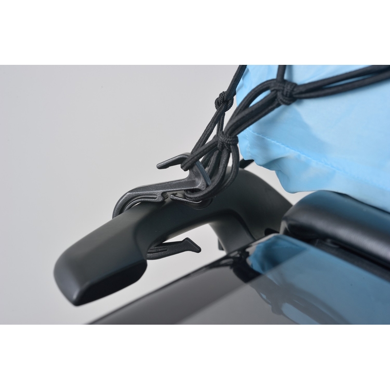 Flexibles Motorrad-Gepäcknetz mit Kunststoffhaken Daytona 40 x 40 cm schwarz