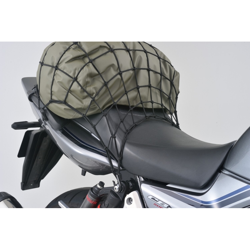 Flexibles Motorrad-Gepäcknetz mit Kunststoffhaken Daytona 40 x 40 cm schwarz