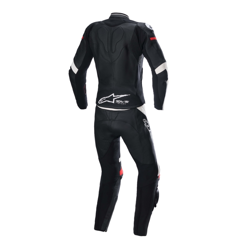 Alpinestars STELLA GP PLUS 2 Zweiteiliger Leder-Motorradanzug für Damen Schwarz-Weiß-Rot