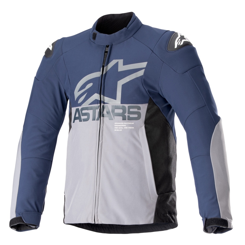 Alpinestars SMX Wasserdichte Motorradjacke dunkelblau-grau