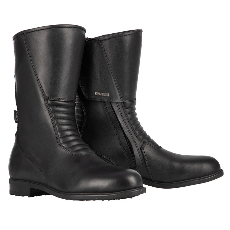 Damen-Motorradstiefel Oxford Valentina schwarz Ausverkauf