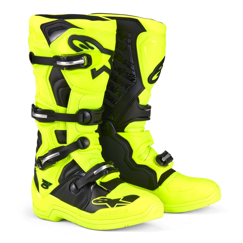 Alpinestars Tech 5 Motorradstiefel neongelb-schwarz