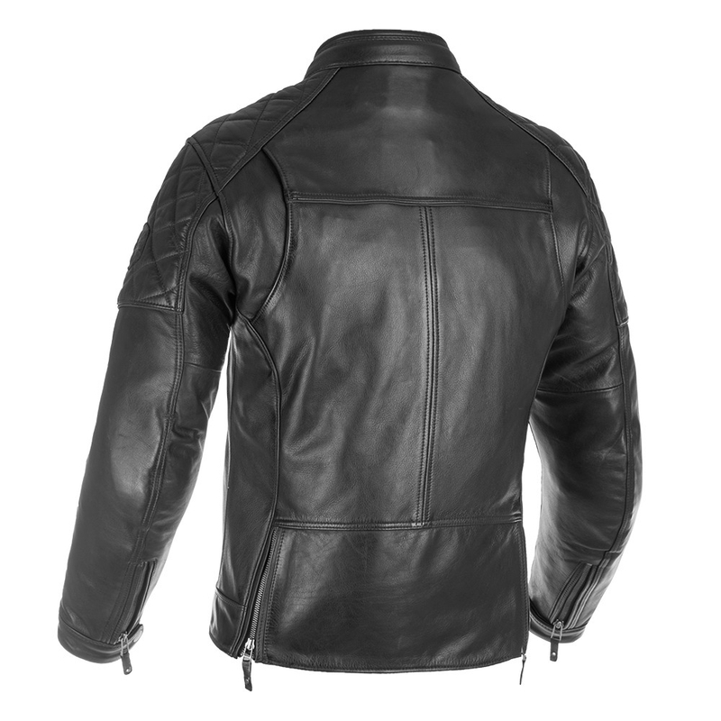Leder-Motorradjacke Oxford Route 73 2.0 schwarz