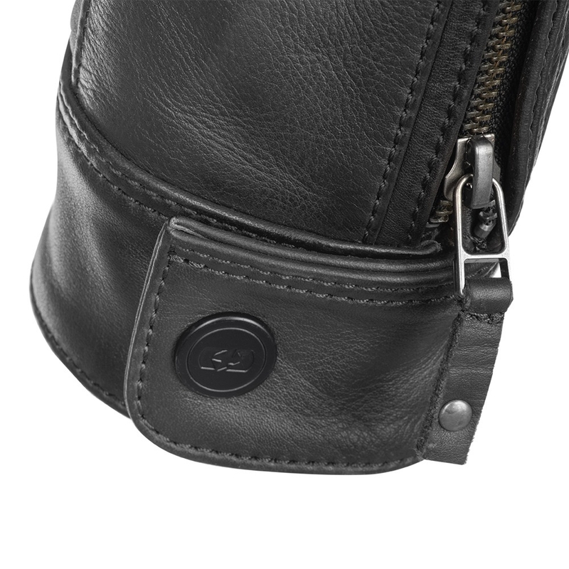 Leder-Motorradjacke Oxford Route 73 2.0 schwarz