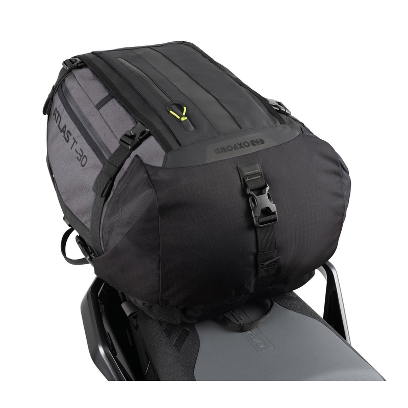 Motorradtasche für den Beifahrersitz Oxford Atlas T-30 Advanced Tourpack 30 l grau