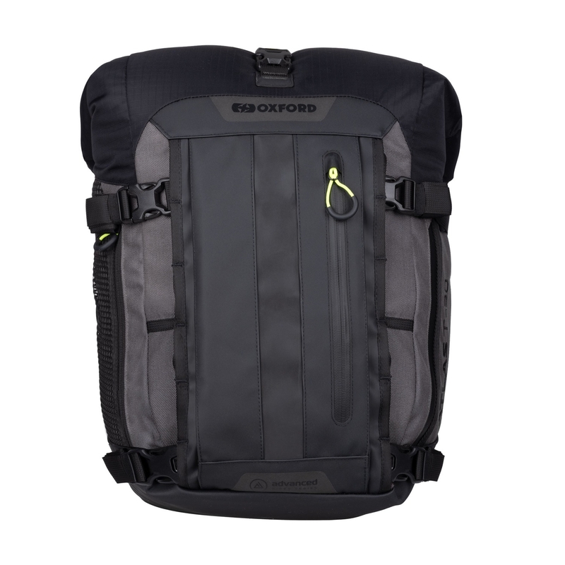Motorradtasche für den Beifahrersitz Oxford Atlas T-30 Advanced Tourpack 30 l grau