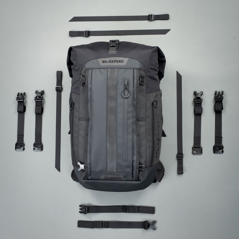 Motorradtasche Oxford Atlas B-20 Advanced Rucksack 20 l grau