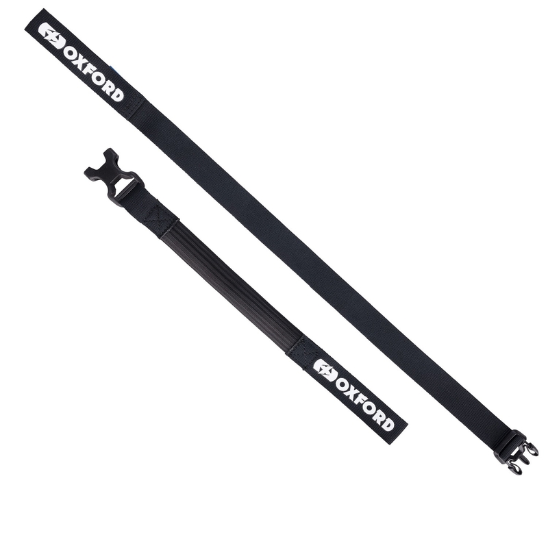 Gepäckgurte Oxford Atlas B-Clip 2 Stück schwarz 26 mm x 2 m
