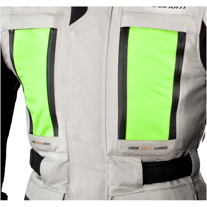 Rebelhorn Hardy Pro Motorradjacke grau-schwarz