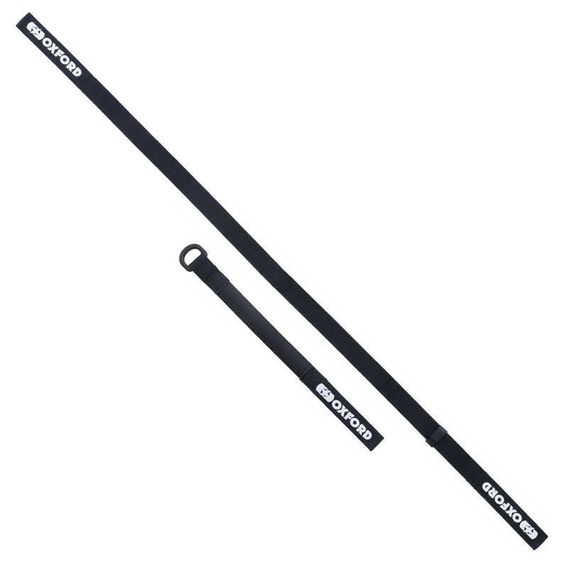 Gepäckgurte Oxford Atlas D-Ring 2 Stück schwarz 26 mm x 1,2 m