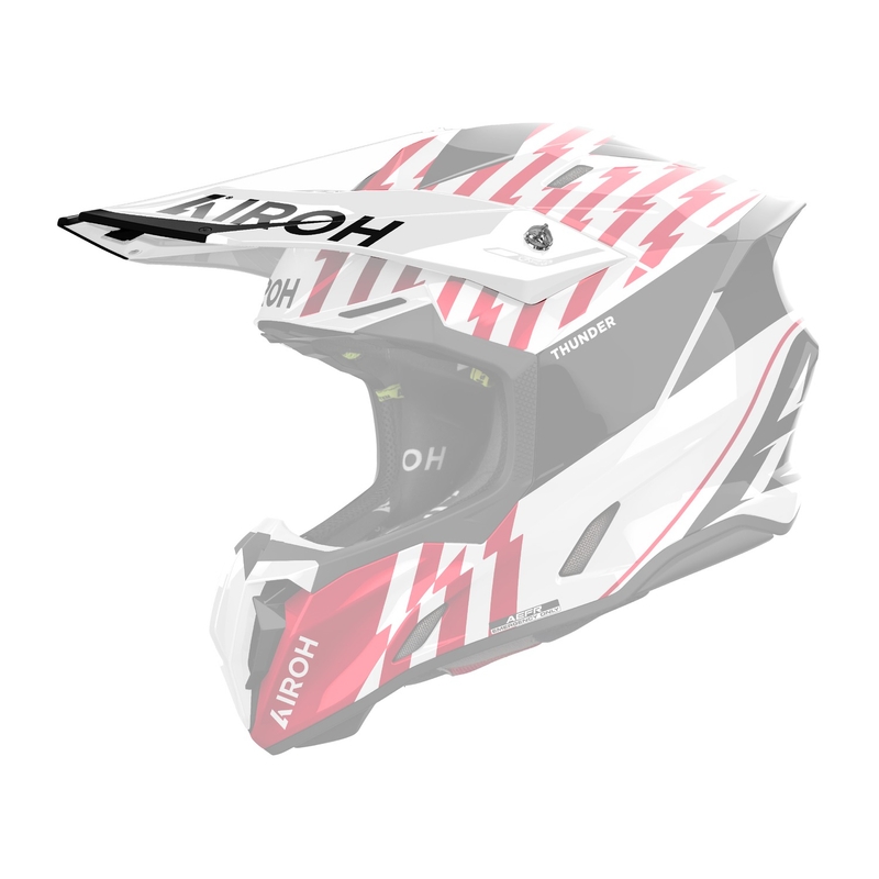 Visier für Airoh Twist 3 Thunder rot glänzender Helm