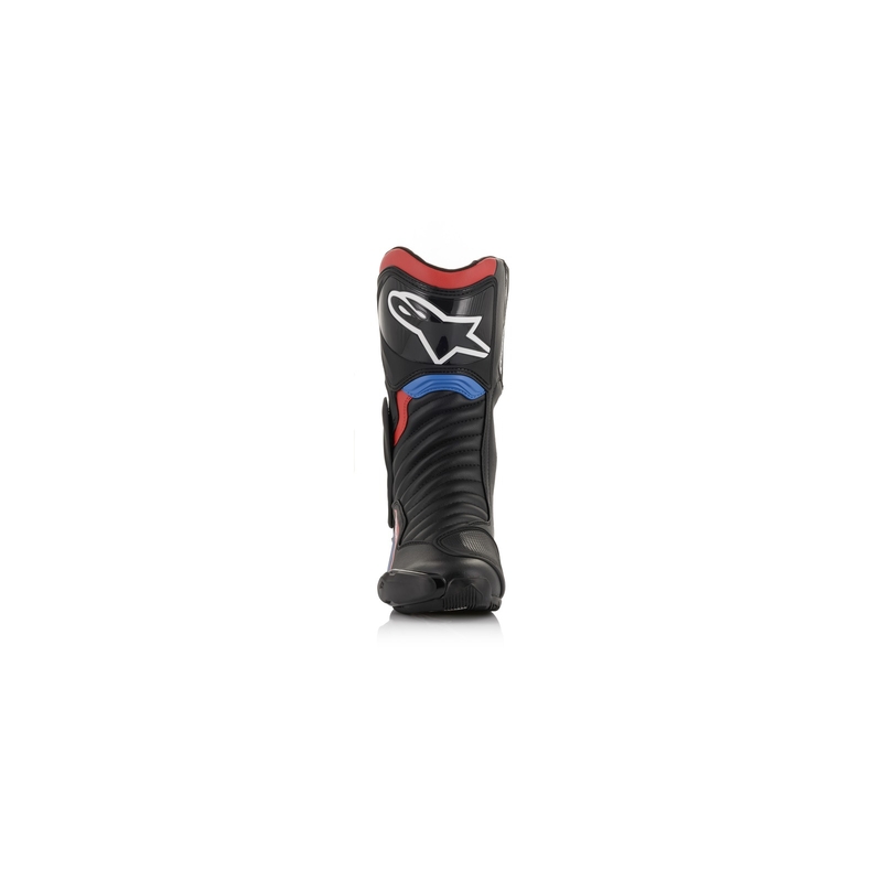 Motorradstiefel Alpinestars S-MX 6 Honda-Kollektion schwarz-rot-blau-weiß