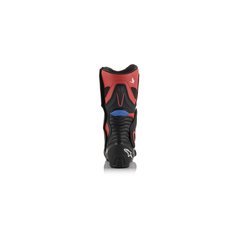 Motorradstiefel Alpinestars S-MX 6 Honda-Kollektion schwarz-rot-blau-weiß