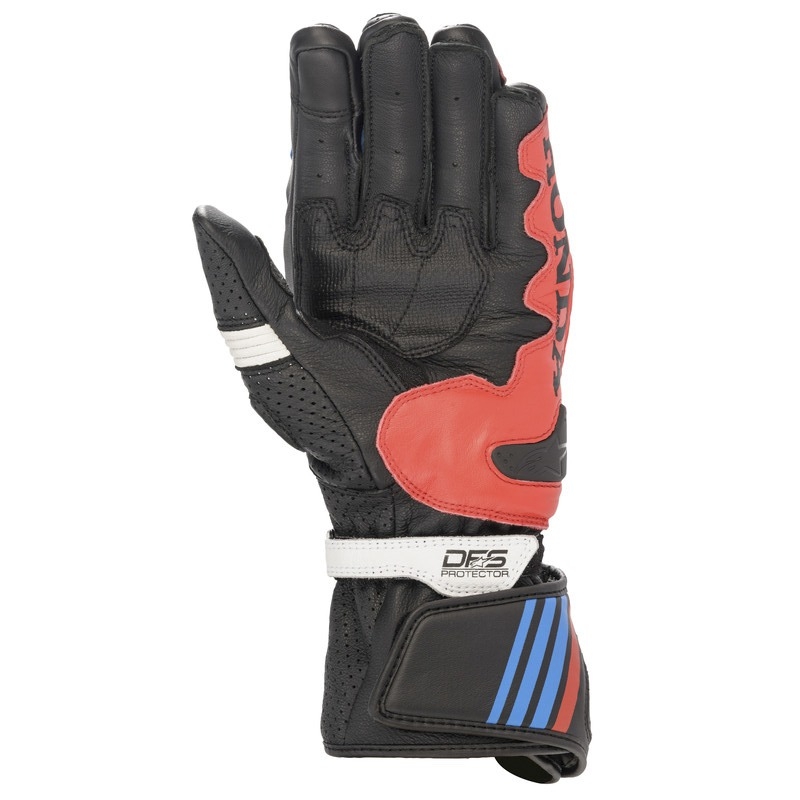 Motorradhandschuhe Alpinestars GP Plus R 2 Honda-Kollektion schwarz-rot-blau