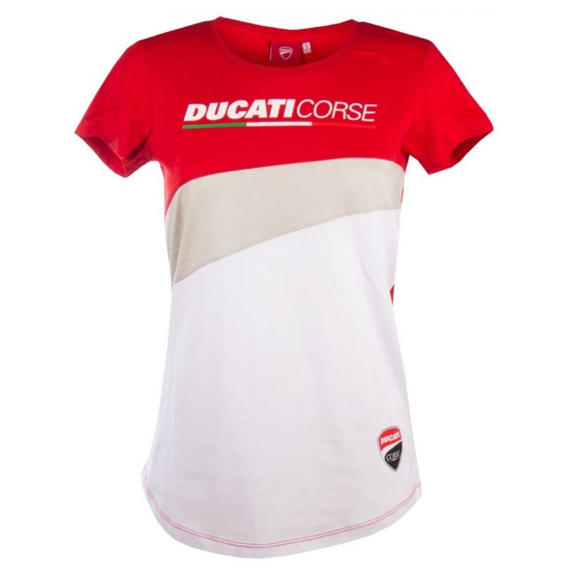Ducati T-Shirt für Frauen - Kontrasteinsätze