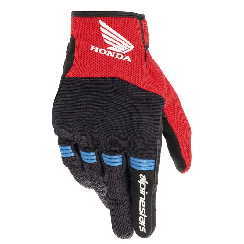 Alpinestars Copper Honda Motorradhandschuhe Kollektion schwarz-rot-blau