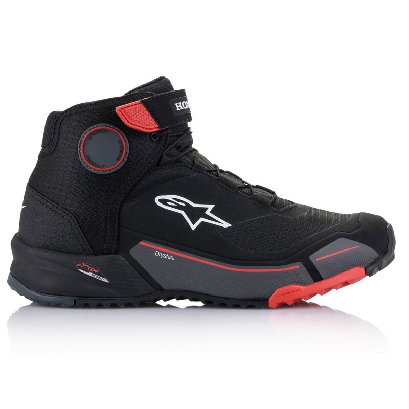 Motorradstiefel Alpinestars CR-X Drystar Honda Collection schwarz-rot-grau