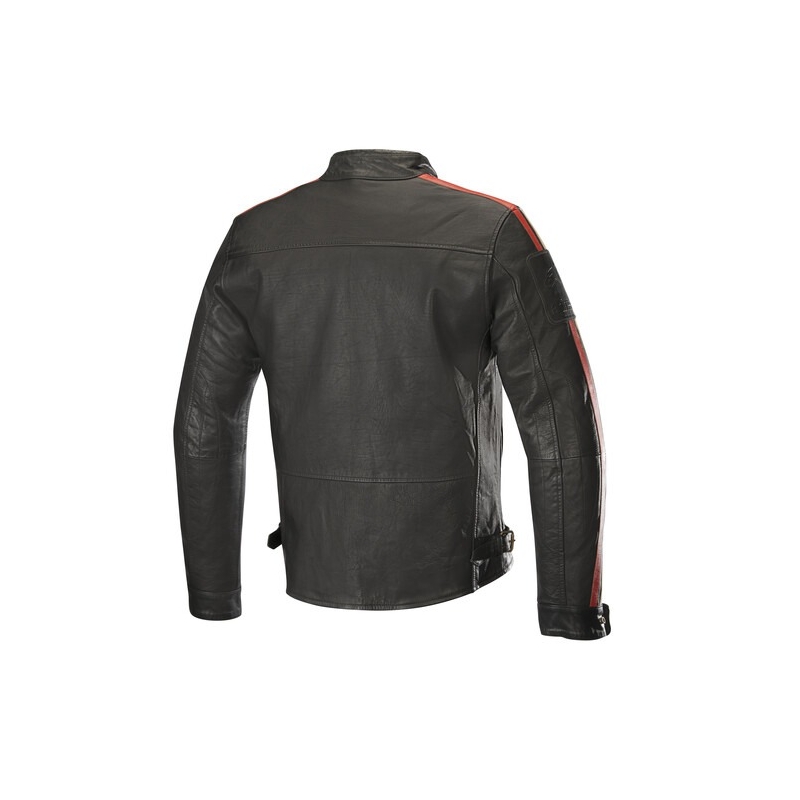 Alpinestars Charlie Honda Motorradjacke Schwarz-Creme-Rot-Kollektion