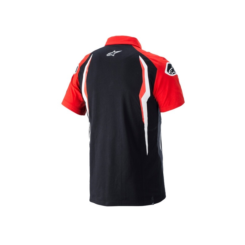 Poloshirt Alpinestars Honda rot-schwarz