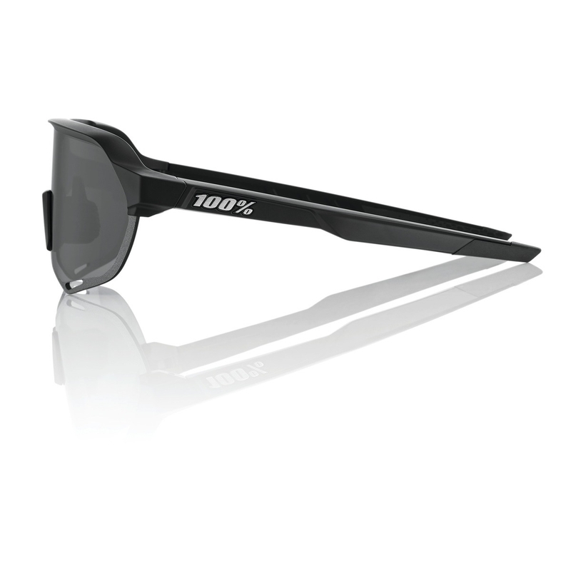 Sonnenbrille 100 % – USA S2 schwarz mit Rauchglas