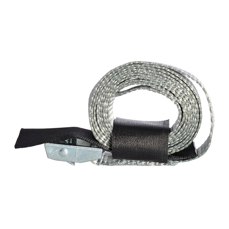 Verstellbare Oxford-Nockengurte mit Befestigung des freien Endes mit grauem Klettverschluss