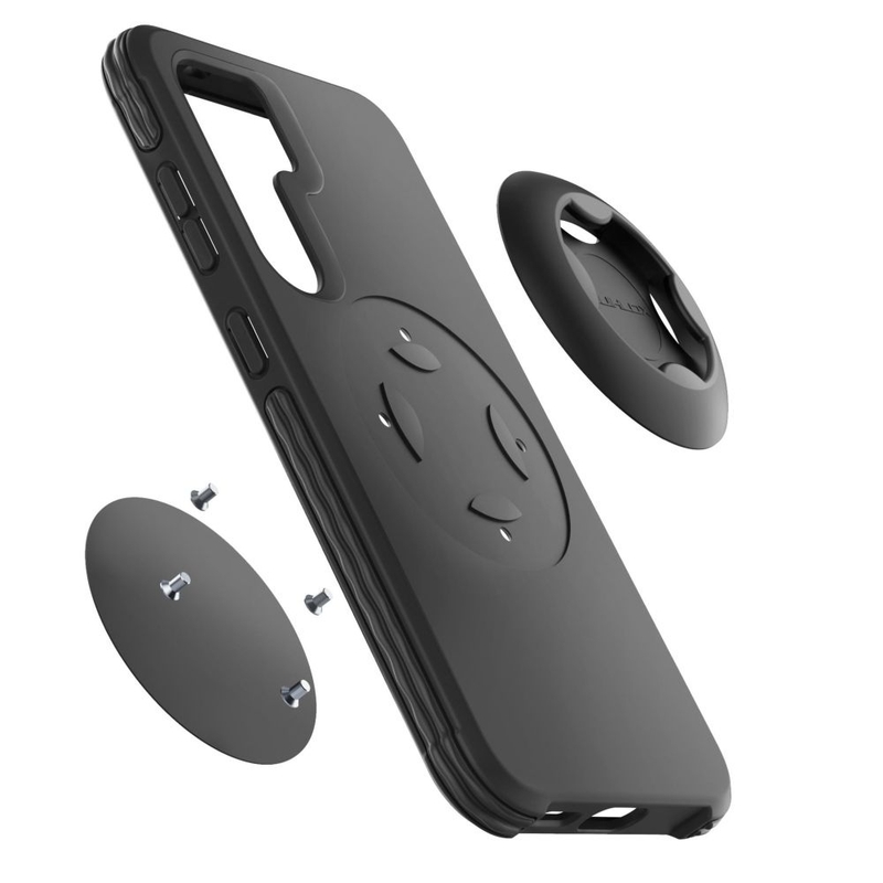 Schutzhülle Interphone QUIKLOX Tetraforce für Samsung Galaxy S24 schwarz