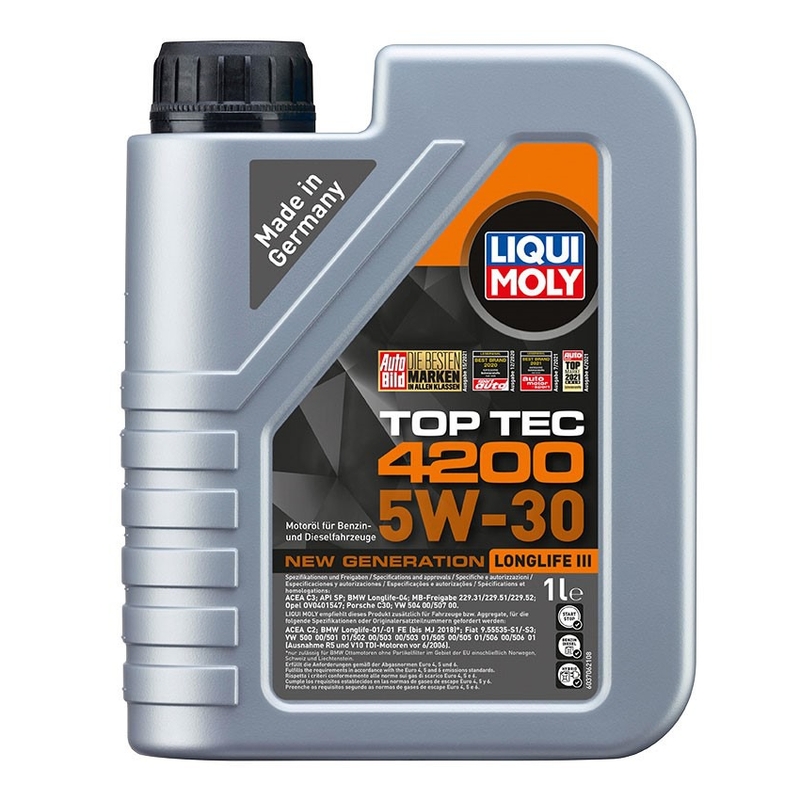 Synthetisches Motoröl LIQUI MOLY Top Tec 4200 5W-30 Neue Generation 1 l