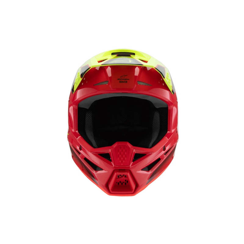 Alpinestars S-M3 FRAY Kinder Motocrosshelm rot-fluo gelb-schwarz