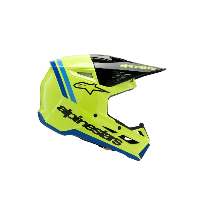 Alpinestars S-M3 RADIUM Kinder Motocrosshelm fluo gelb-schwarz-blau