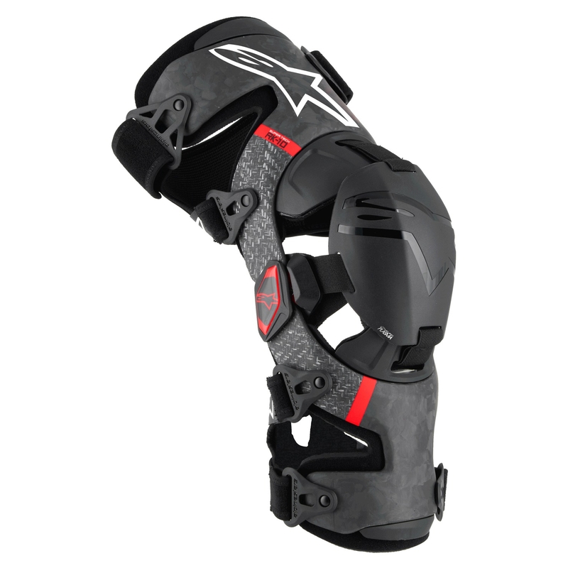 Alpinestars Supertech RK-10 Plasma Knieorthesen schwarz-rot