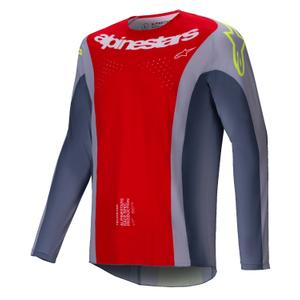 Alpinestars Techstar Melt Motocross-Trikot rot-grau