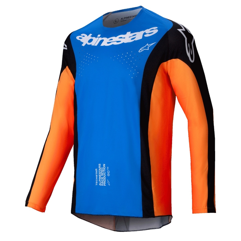 Alpinestars Techstar Melt Motocross-Trikot orange-blau