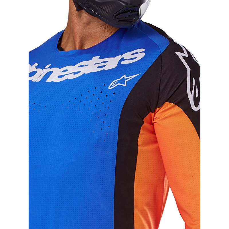 Alpinestars Techstar Melt Motocross-Trikot orange-blau