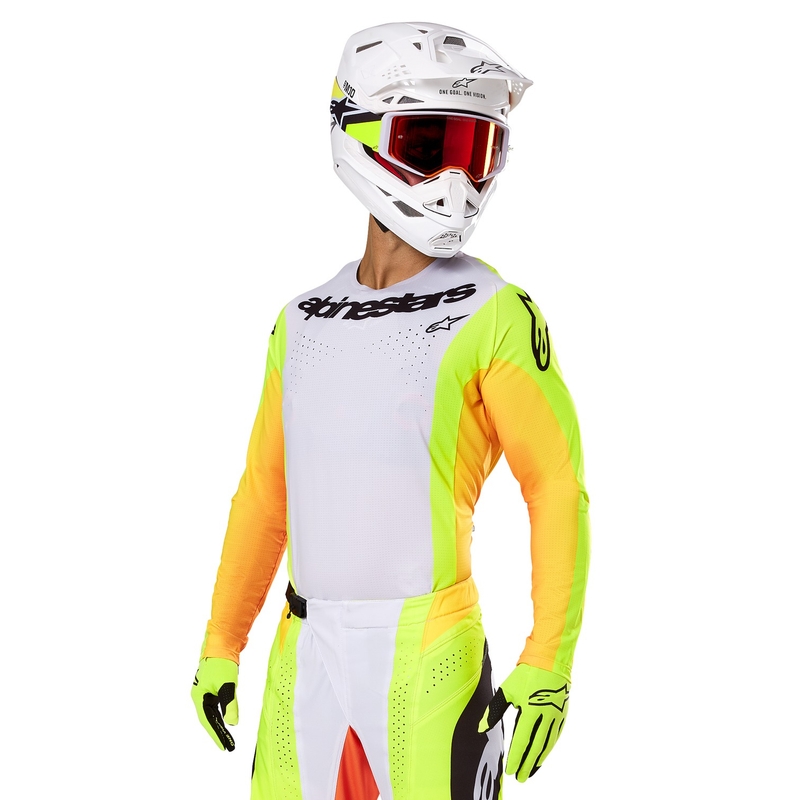 Alpinestars Techstar Melt Motocross-Trikot gelb-schwarz