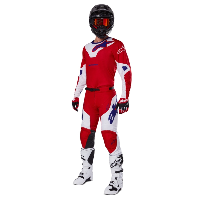 Alpinestars Racer Veil Motocross-Trikot rot-weiß