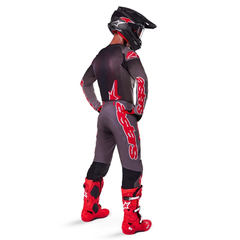 Alpinestars Supertech Lipan Motocross-Trikot rauchrot