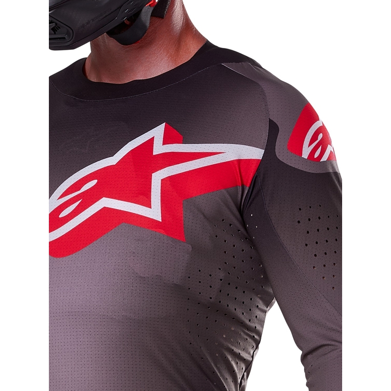 Alpinestars Supertech Lipan Motocross-Trikot rauchrot