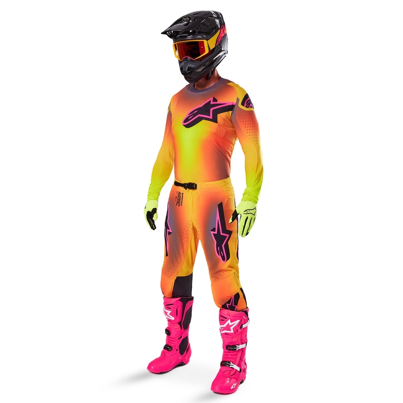 Alpinestars Supertech Lipan Motocross-Trikot gelb-rosa