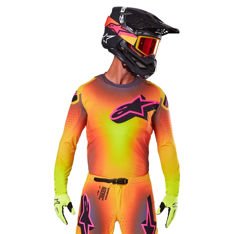 Alpinestars Supertech Lipan Motocross-Trikot gelb-rosa