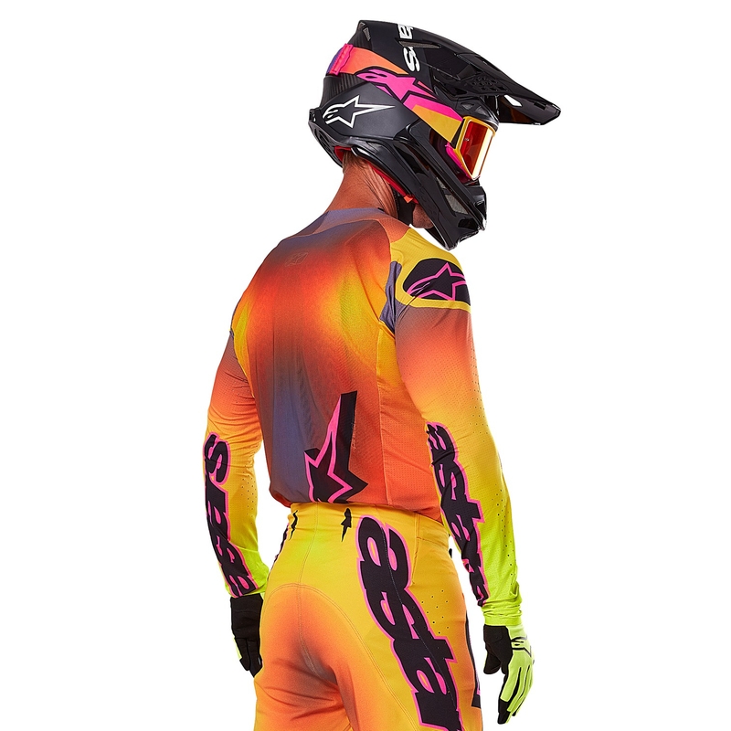 Alpinestars Supertech Lipan Motocross-Trikot gelb-rosa