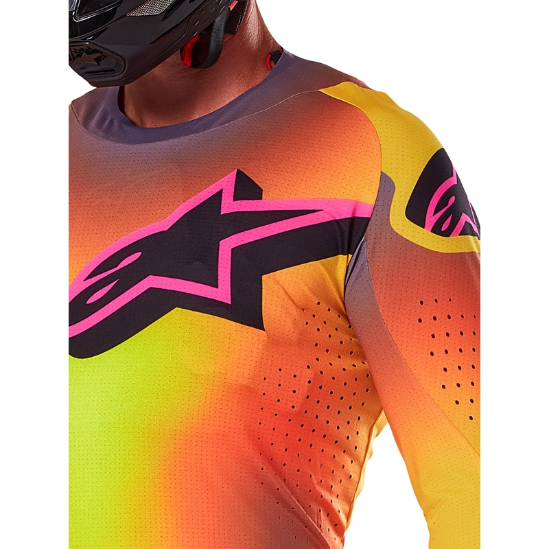Alpinestars Supertech Lipan Motocross-Trikot gelb-rosa
