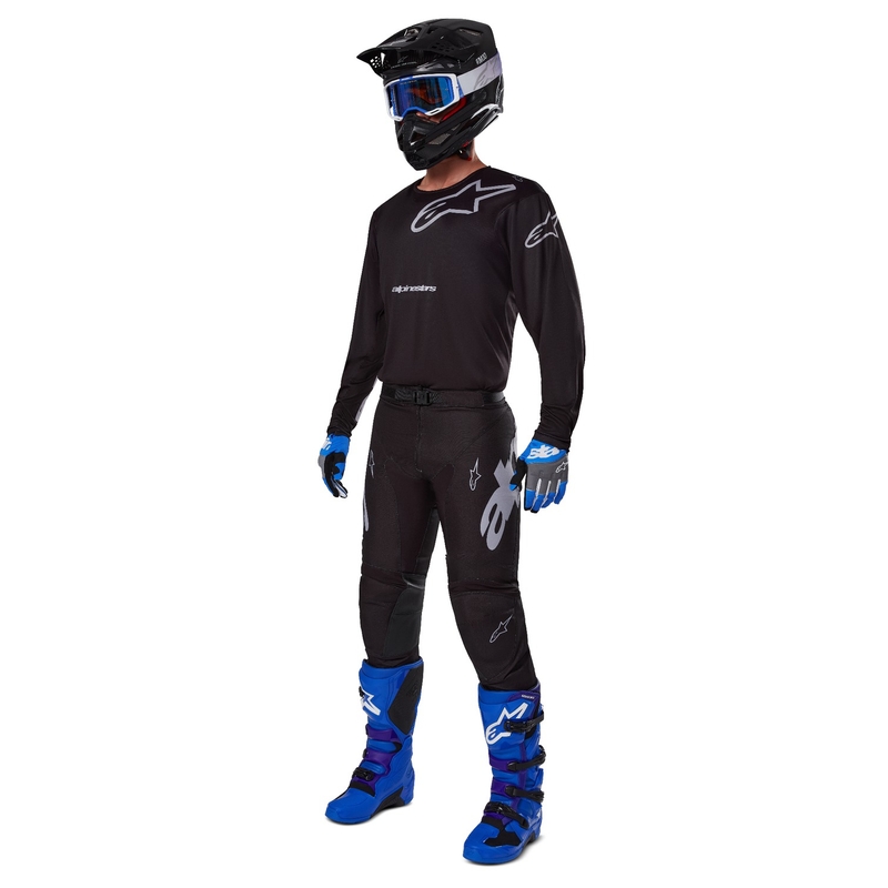 Alpinestars Racer Graphite Motocross-Trikot schwarz-grau