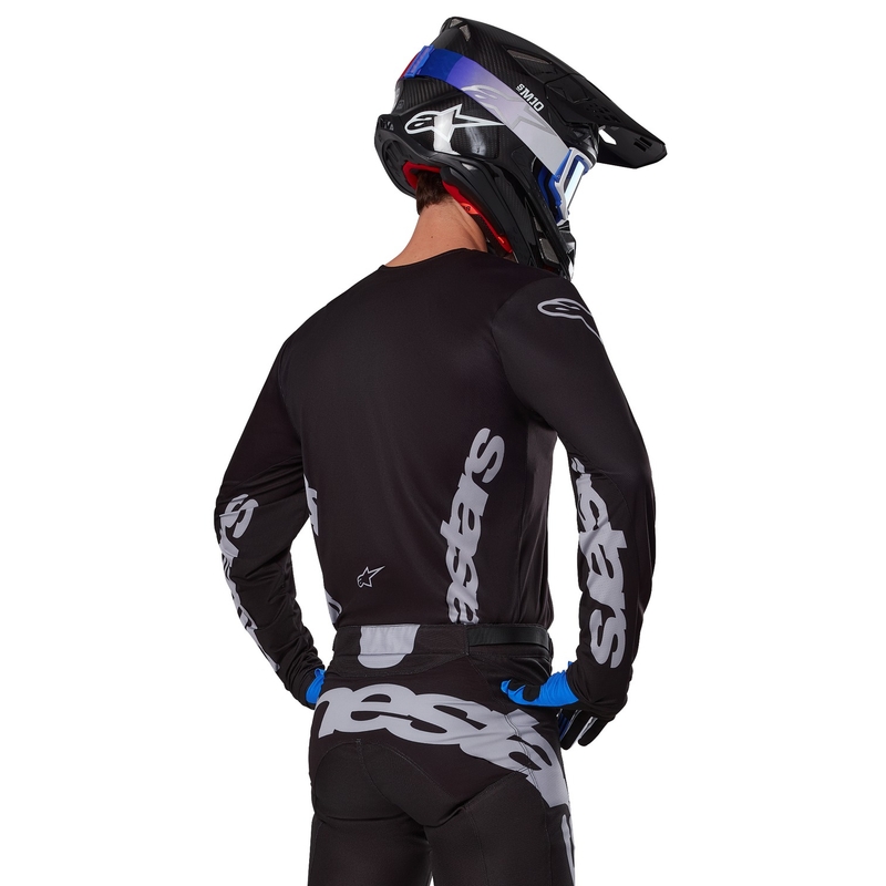 Alpinestars Racer Graphite Motocross-Trikot schwarz-grau