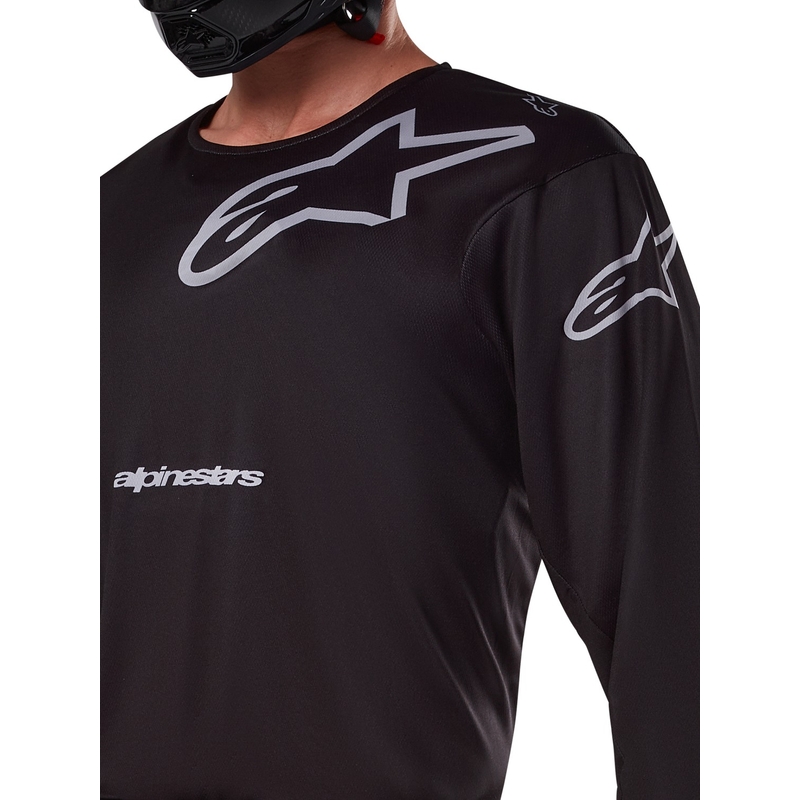 Alpinestars Racer Graphite Motocross-Trikot schwarz-grau