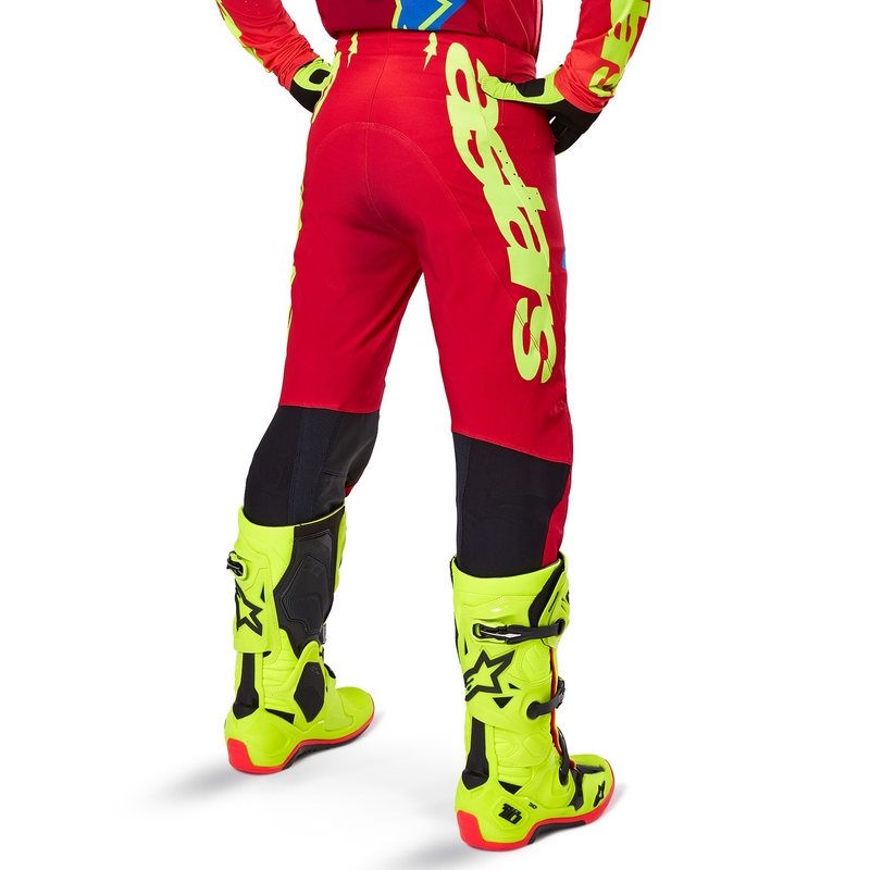 Alpinestars Supertech Maker Motocross-Hose rot-fluo gelb