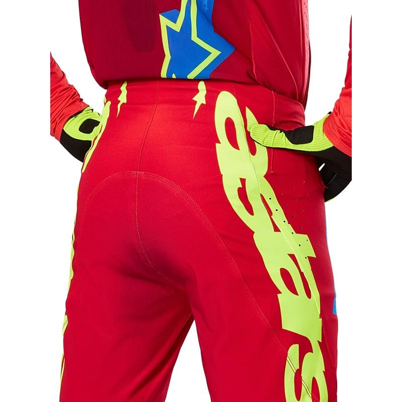 Alpinestars Supertech Maker Motocross-Hose rot-fluo gelb