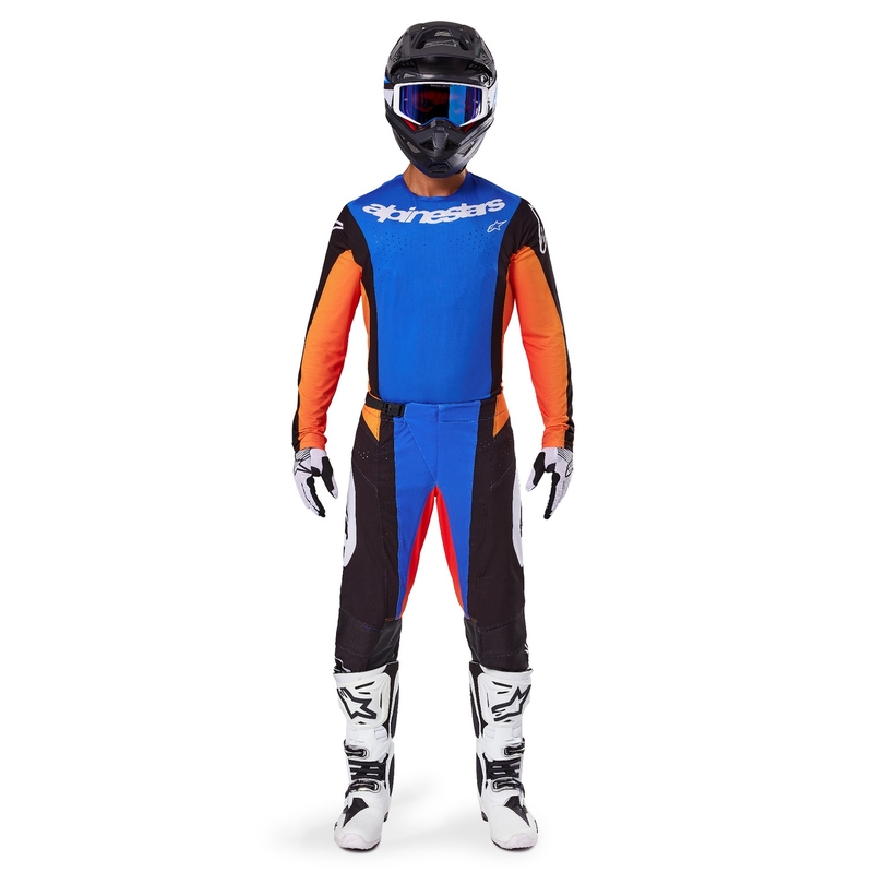 Alpinestars Techstar Melt Motocross-Hose orange-blau